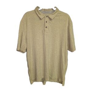 Tommy Bahama Polo Shirt Men's XL Yellow Grey Modal Blend Golf Vacation Beach